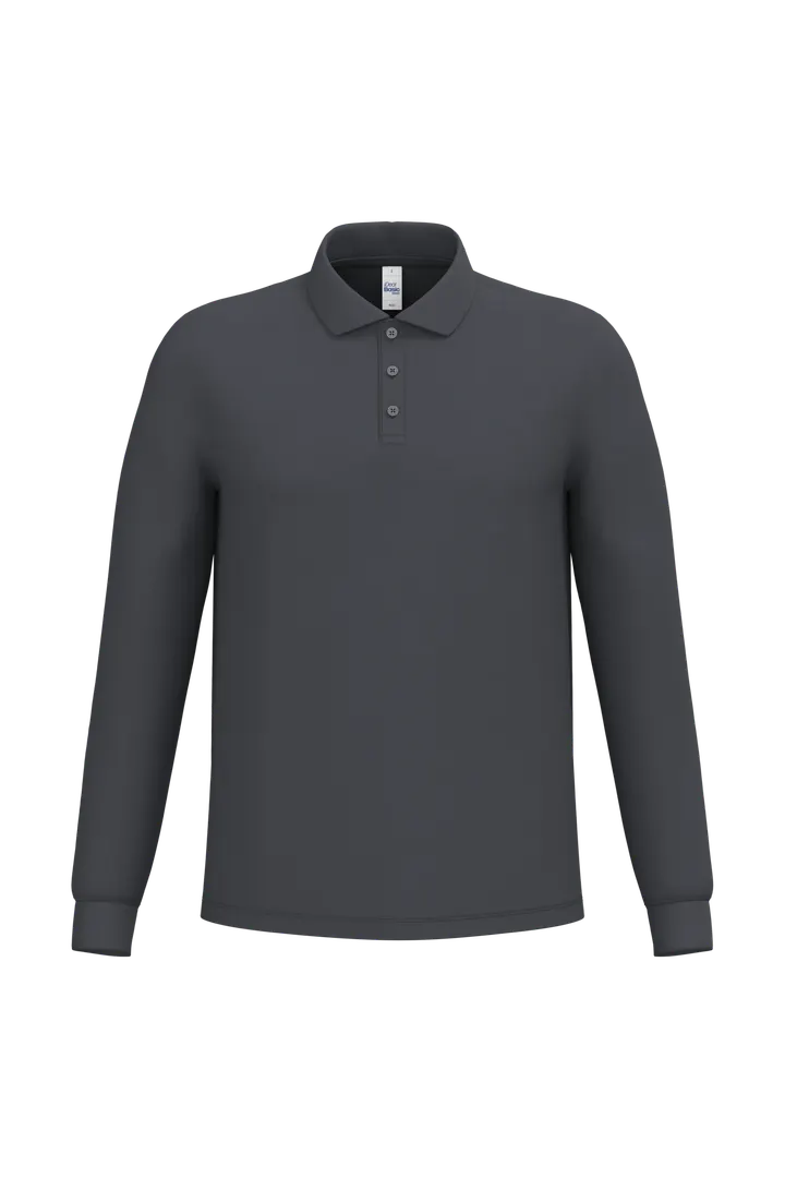 LSL Herren Piqué-Poloshirt Ideal Dark Grey