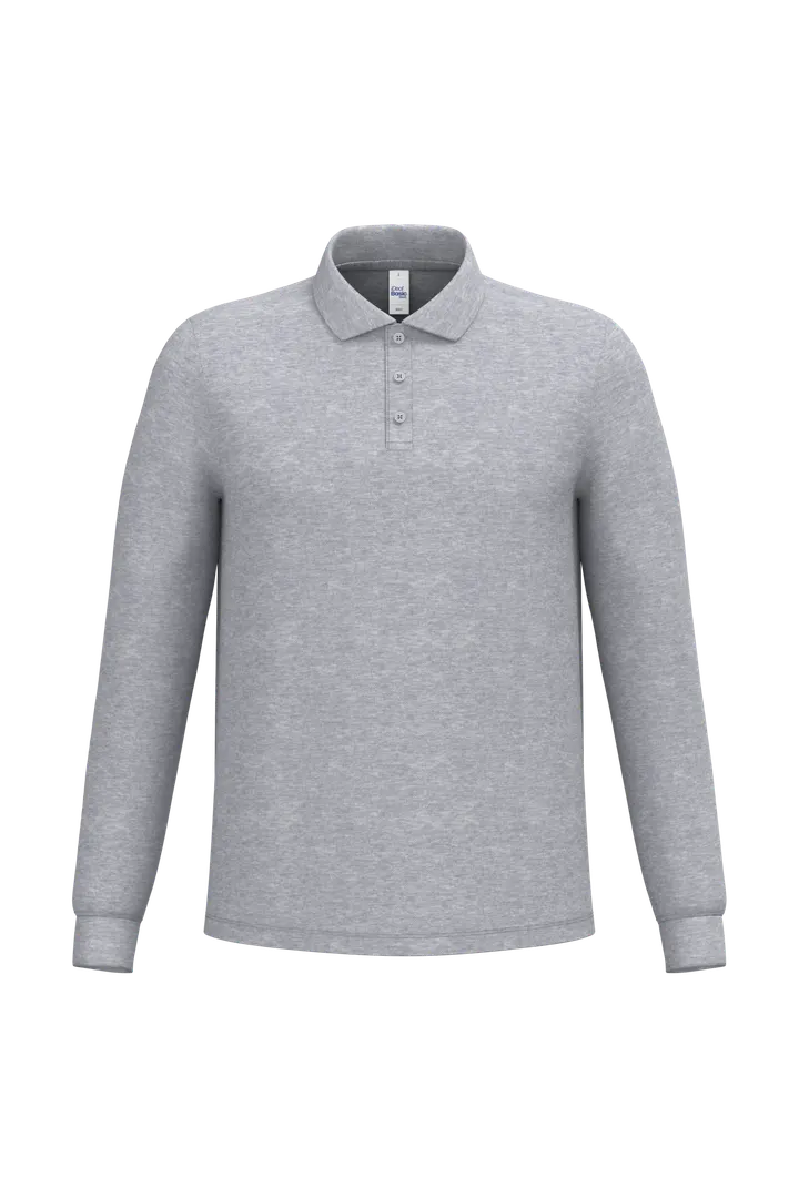 LSL Herren Piqué-Poloshirt Ideal Oxford Grey