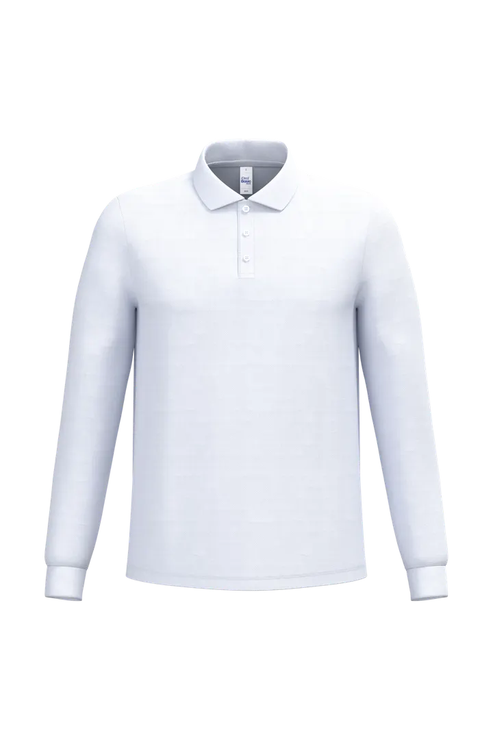 LSL Herren Piqué-Poloshirt Ideal White