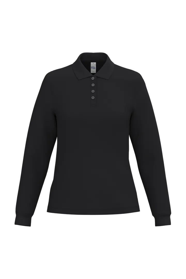 LSL Damen Piqué-Poloshirt Ideal Black