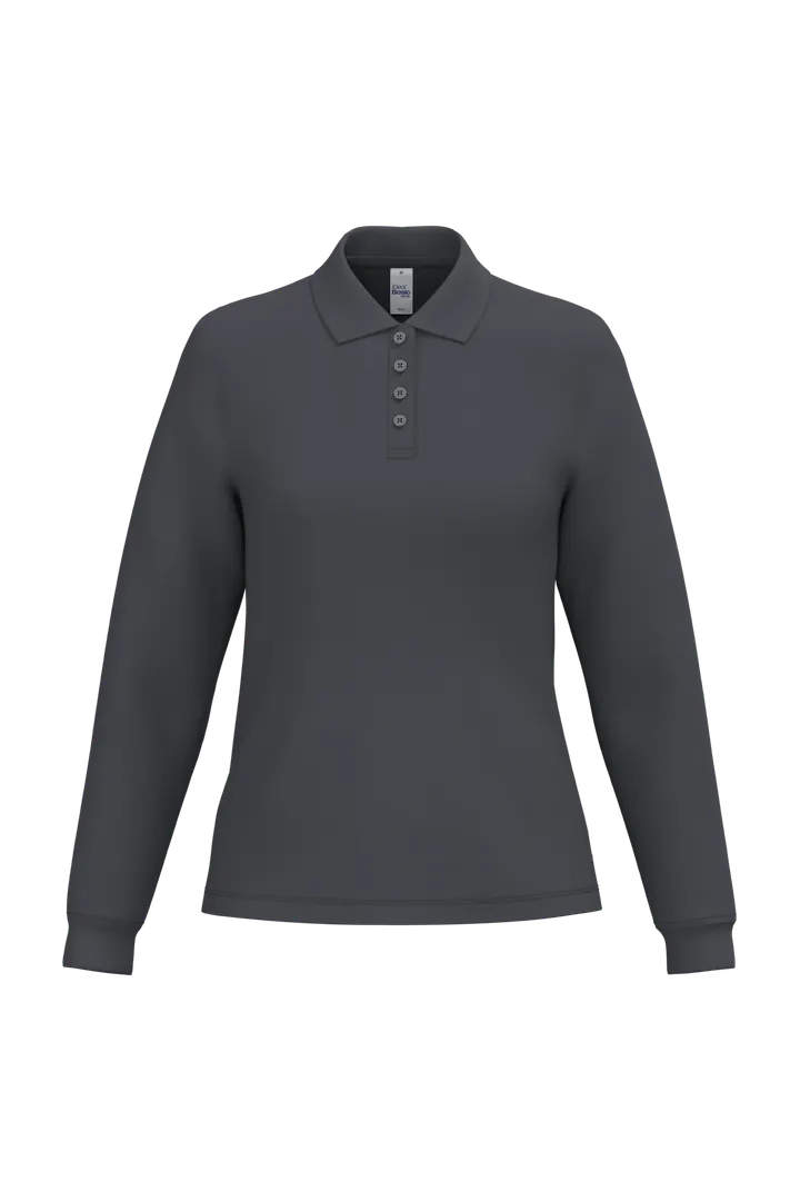 LSL Damen Piqué-Poloshirt Ideal Dark Grey