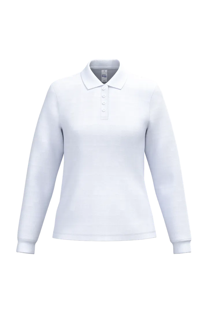 LSL Damen Piqué-Poloshirt Ideal White