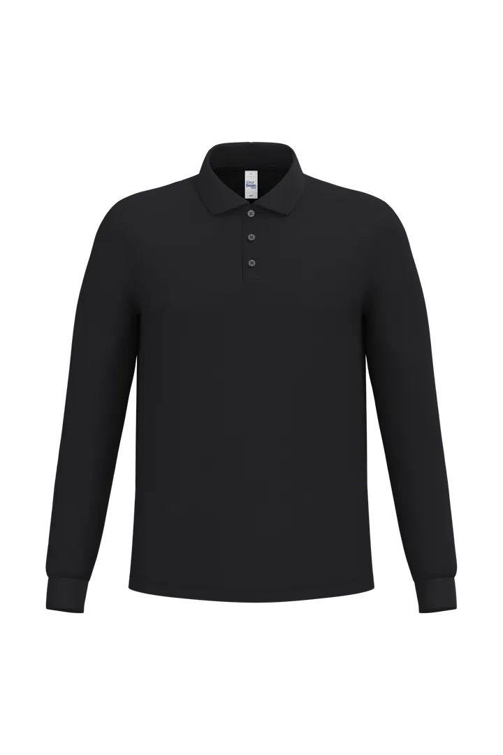 LSL Herren Piqué-Poloshirt Ideal Black