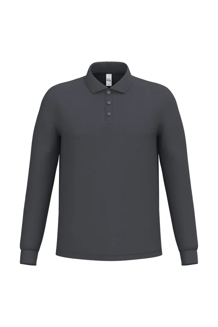 LSL Herren Piqué-Poloshirt Ideal Dark Grey