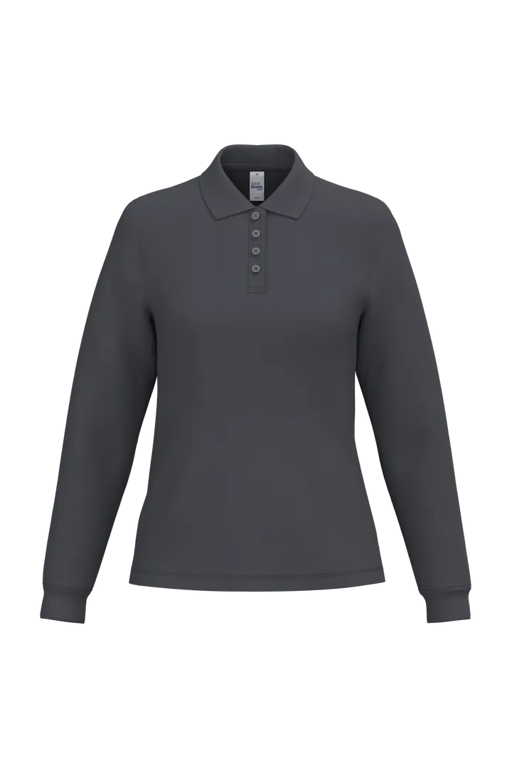 LSL Damen Piqué-Poloshirt Ideal Dark Grey