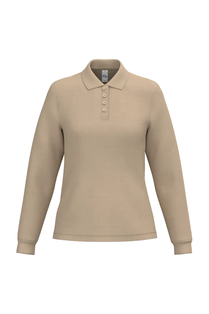 LSL Damen Piqué-Poloshirt Ideal Sand