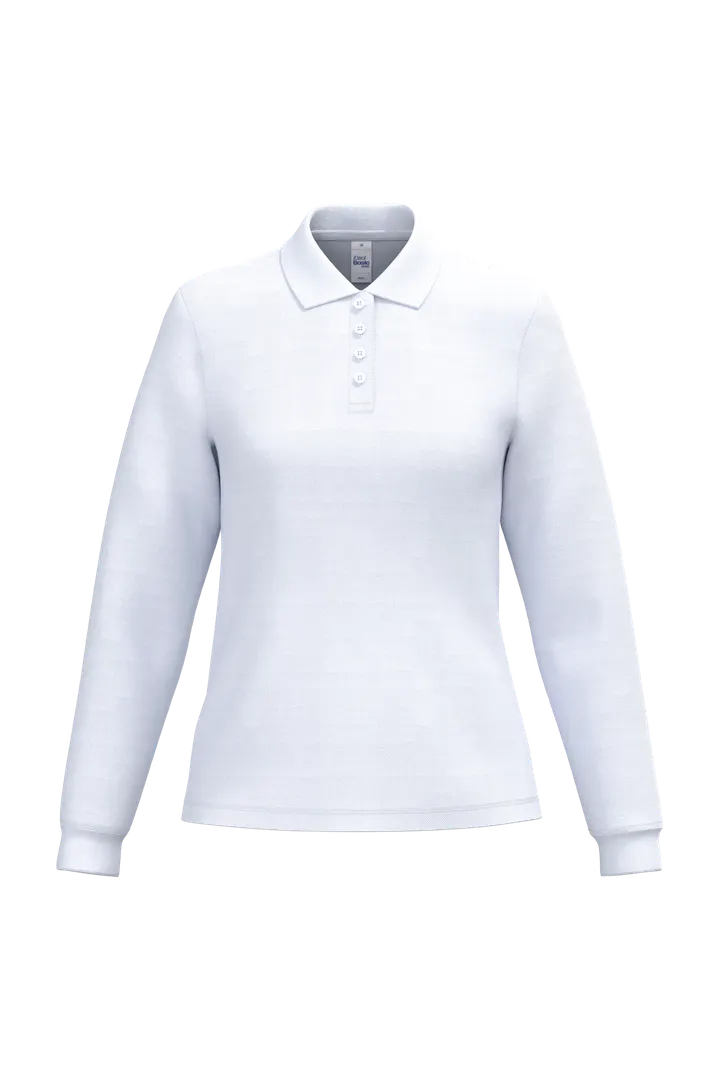 LSL Damen Piqué-Poloshirt Ideal White