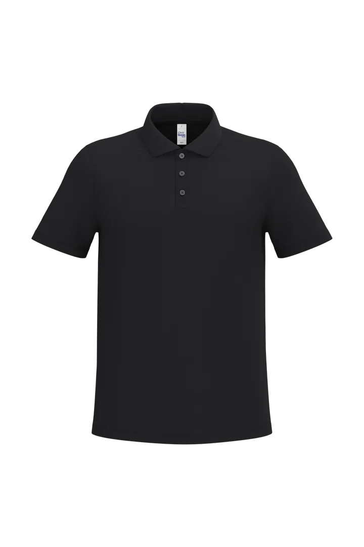 Herren Piqué-Poloshirt Ideal Black
