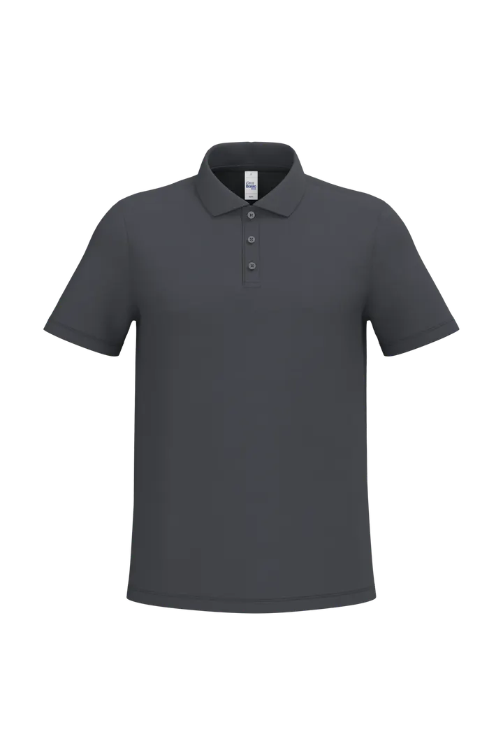 Herren Piqué-Poloshirt Ideal Dark Grey