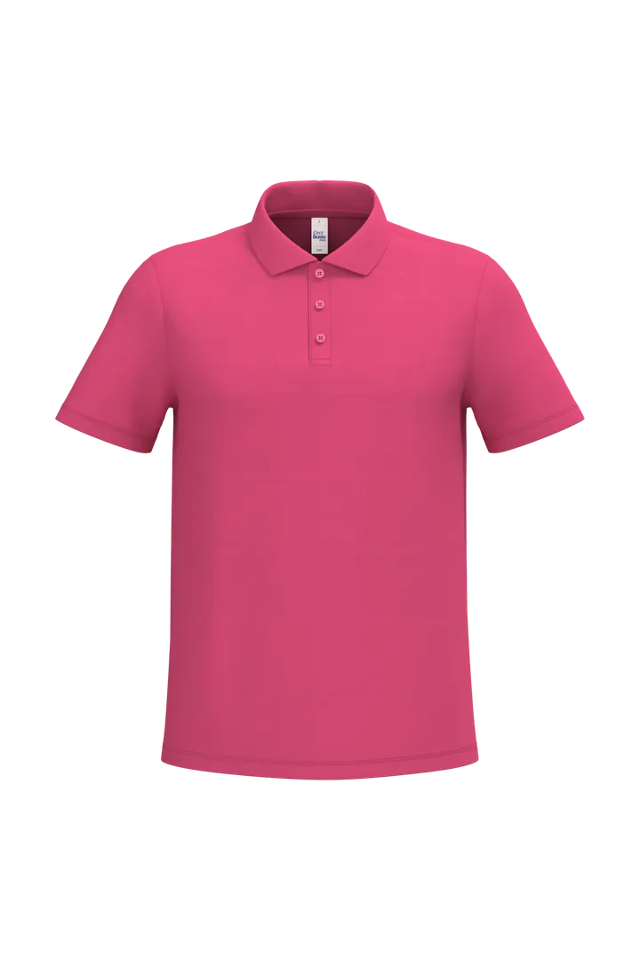 Herren Piqué-Poloshirt Ideal Fuchsia