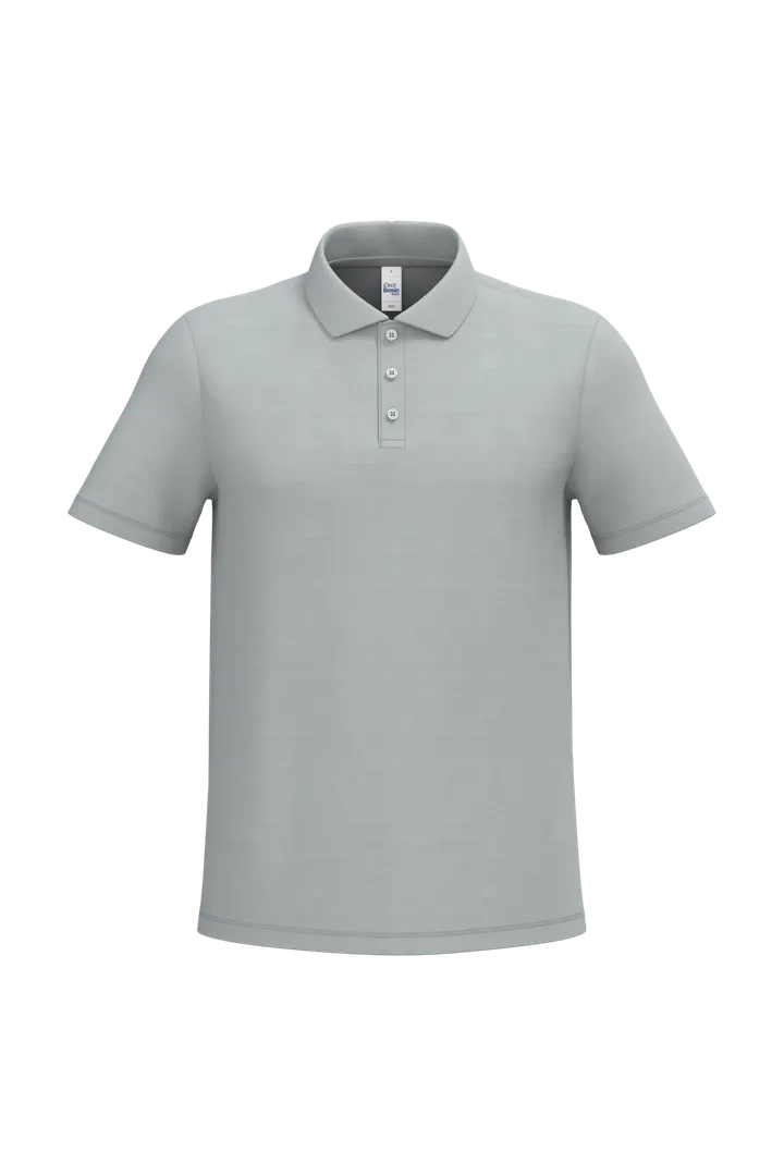 Herren Piqué-Poloshirt Ideal Pacific Grey