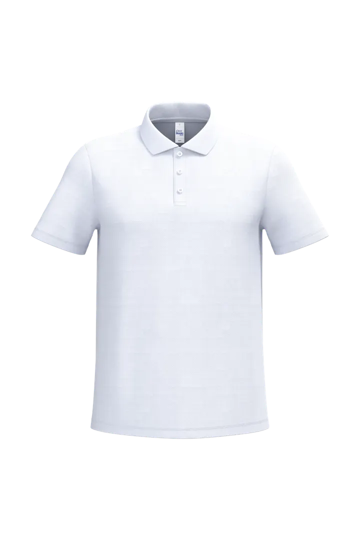 Herren Piqué-Poloshirt Ideal White