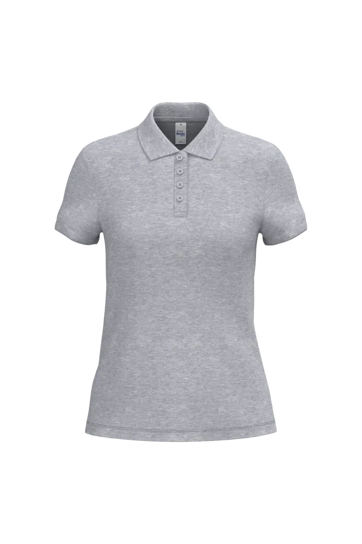 Polo piqué femme Ideal Oxford Grey