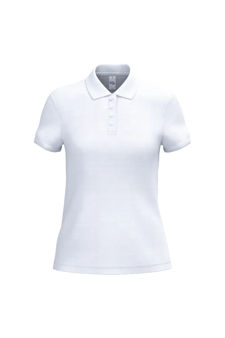 Polo piqué femme Ideal White