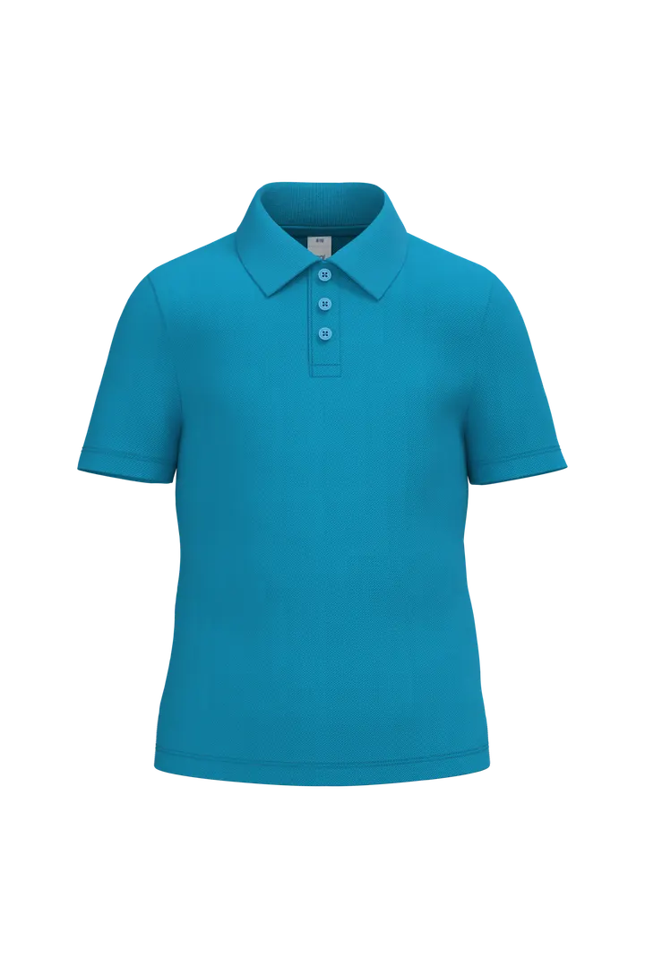 Kinder Piqué-Poloshirt Ideal Atoll Blue