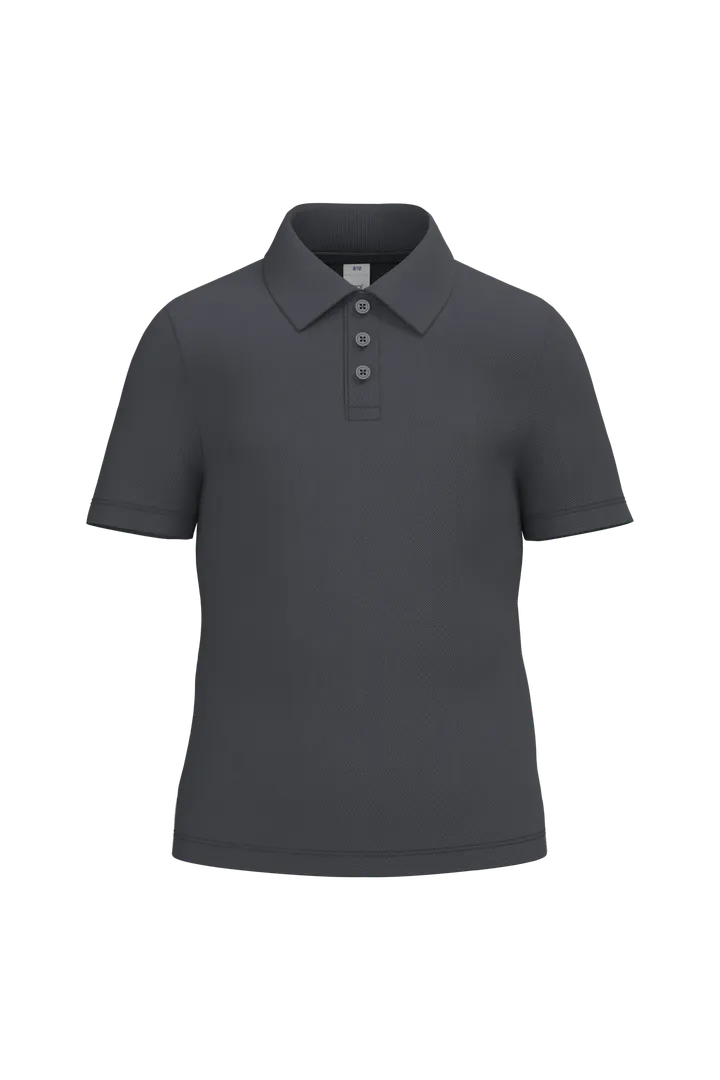 Kinder Piqué-Poloshirt Ideal Dark Grey