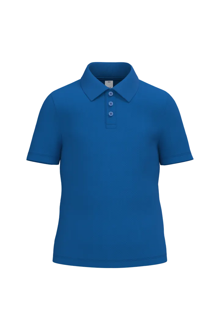Kinder Piqué-Poloshirt Ideal Royal Blue