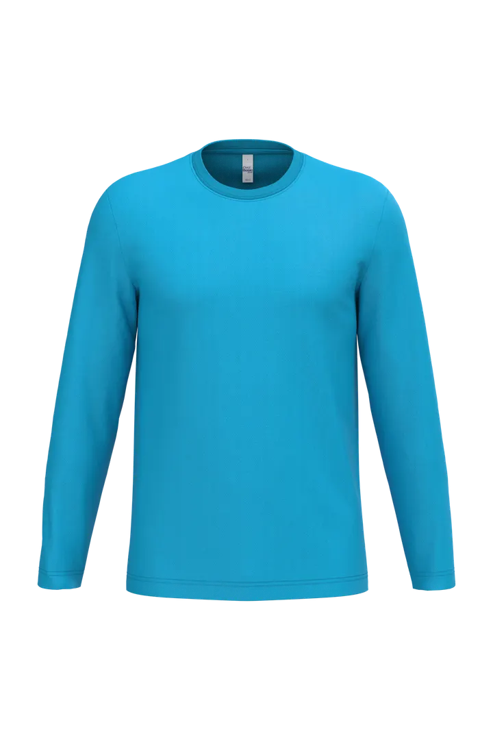 T-shirt LSL unisexe iDeal150 Ideal Atoll Blue
