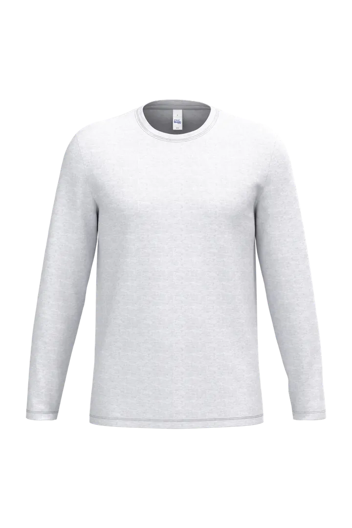 T-shirt LSL unisexe iDeal190 Ideal Ash Heather