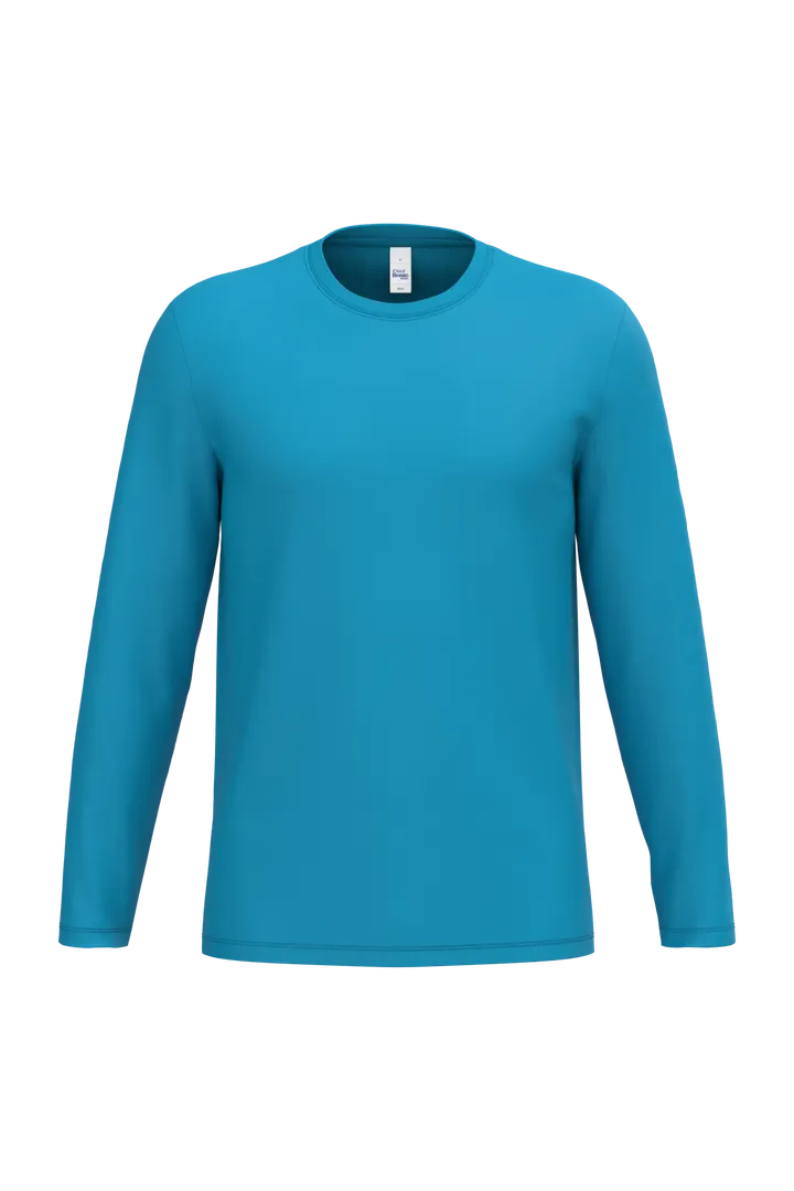 T-shirt LSL unisexe iDeal190 Ideal Atoll Blue