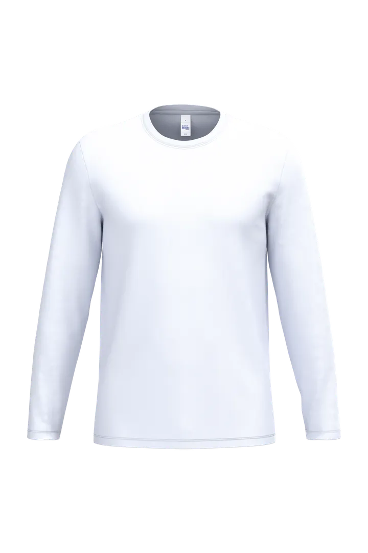 T-shirt LSL unisexe iDeal190 Ideal White
