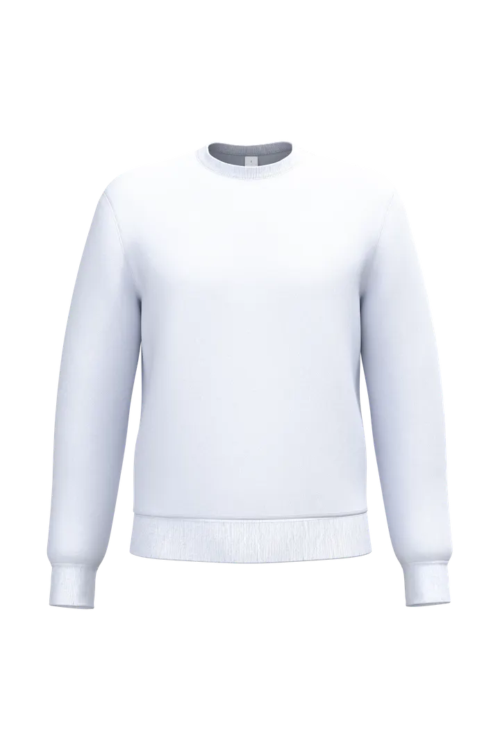 Unisex Rundhals-Sweatshirt Ideal White