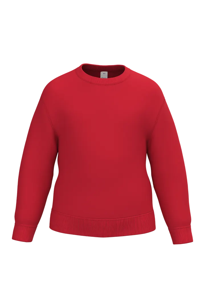 Kinder Rundhals-Sweatshirt Ideal Red