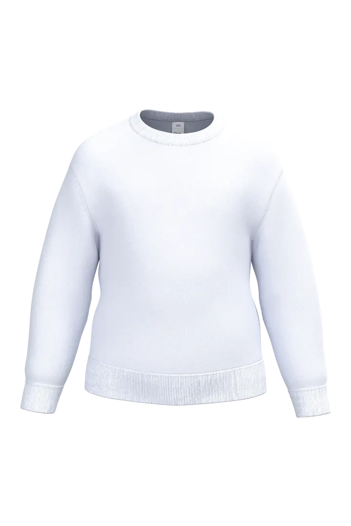 Kinder Rundhals-Sweatshirt Ideal White