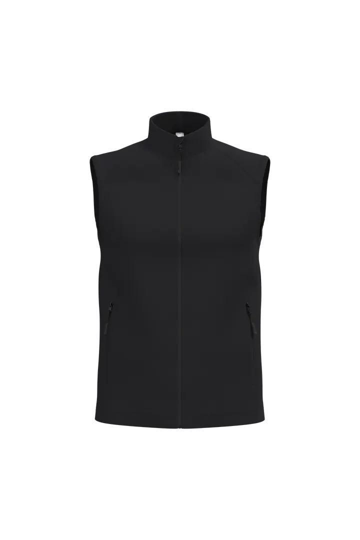 Bodywarmer softshell 2 couches unisexe Ideal Black