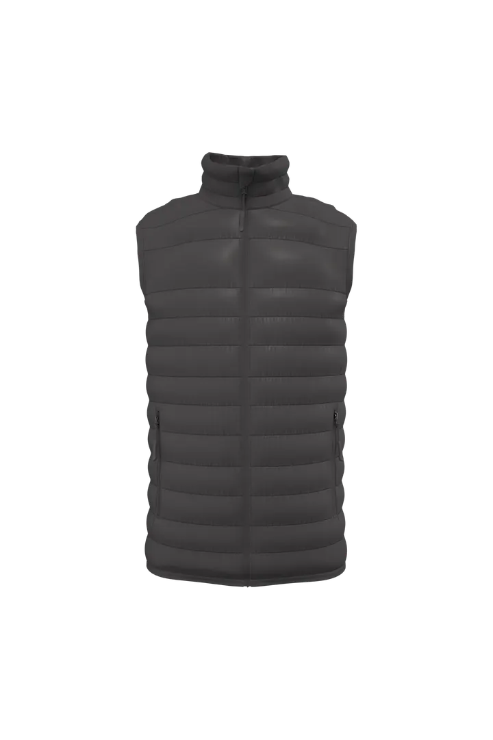 Herren gestepptes Bodywarmer Dark Grey
