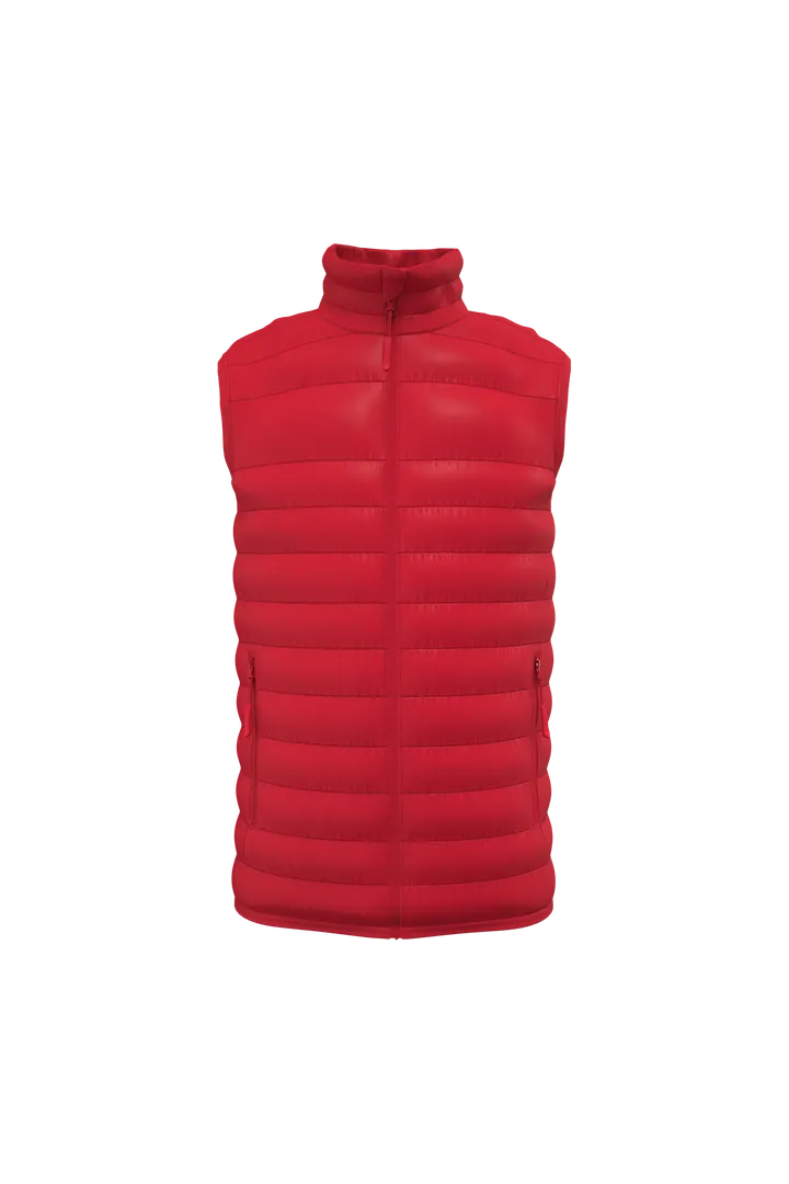Herren gestepptes Bodywarmer Ideal Red