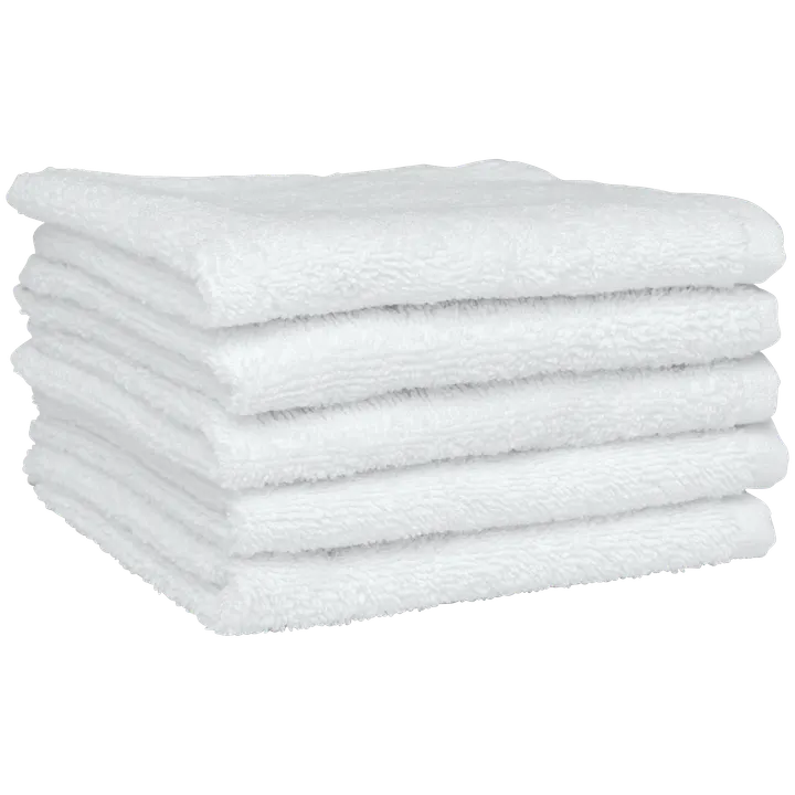 Serviettes d'invité 30 x 30 cm - Lot de 5 serviettes White