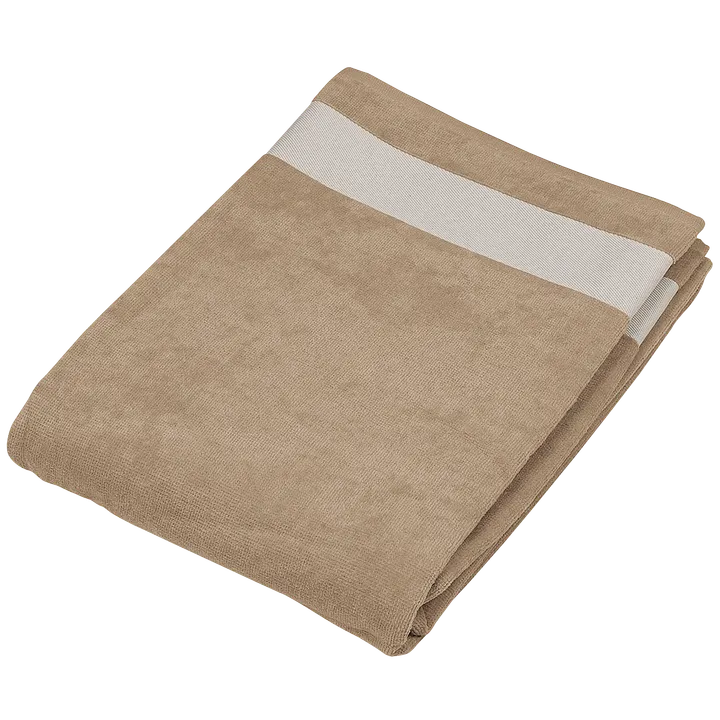 Drap de plage Beige / White