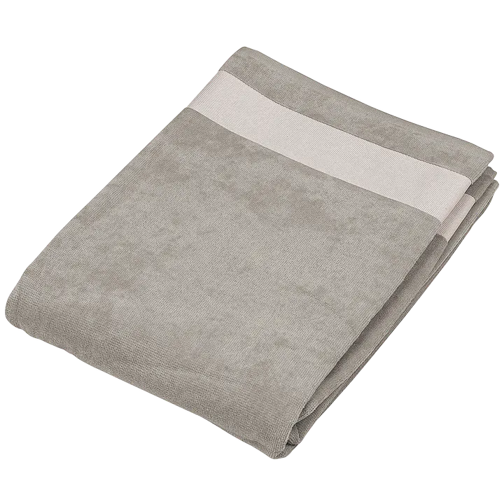 Drap de plage Light Grey / White