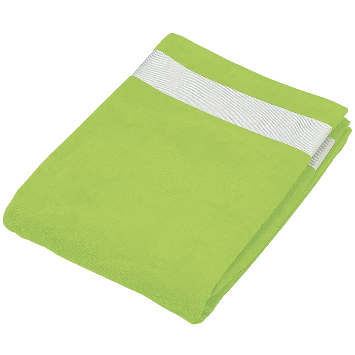 Drap de plage Lime / White