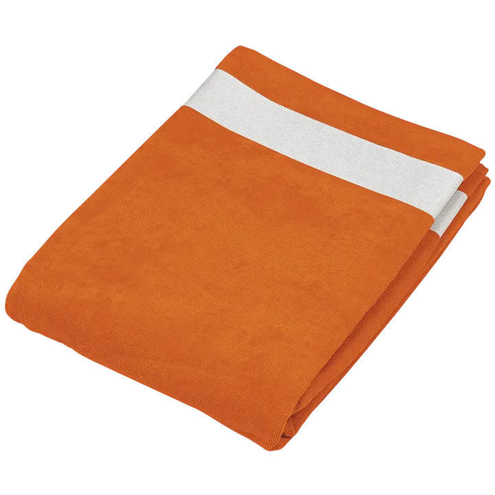 Drap de plage Orange / White