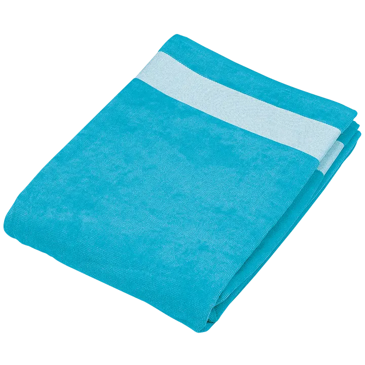 Drap de plage Turquoise / White