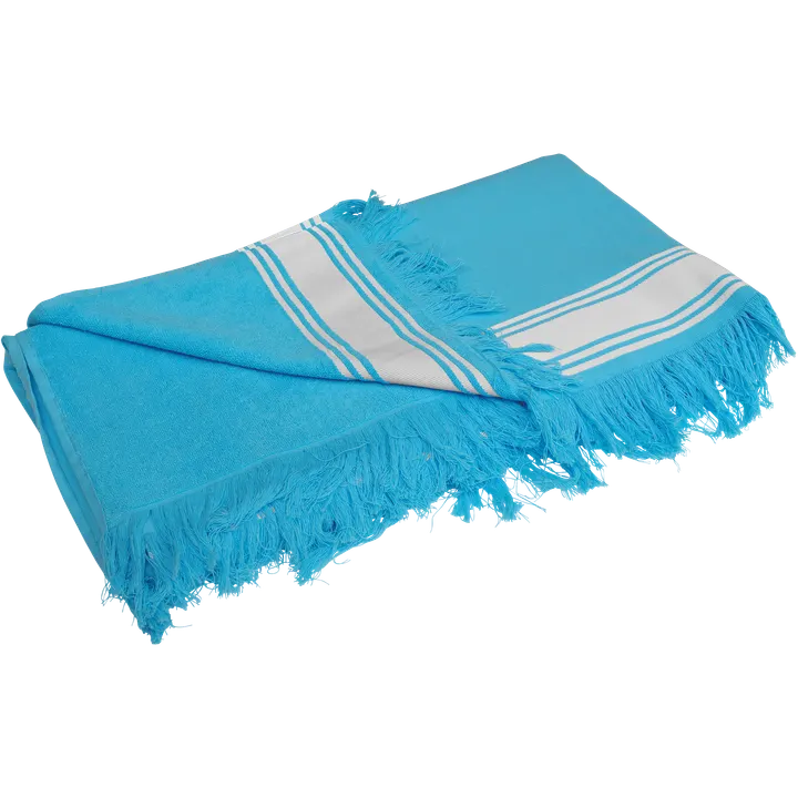 Saunatuch Fouta-Stil Turquoise / White