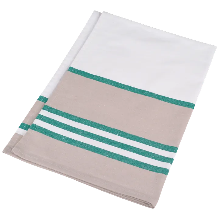 Geschirrtuch gestreift White / Kelly Green