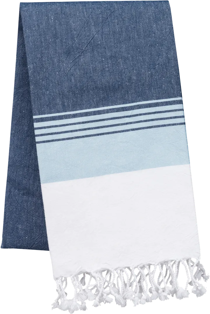 Fouta à rayures Denim / Sky Blue Stripe