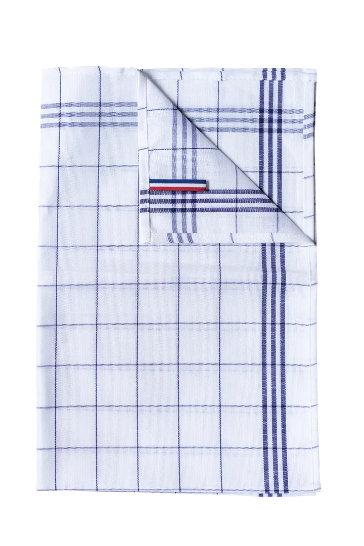 Spültuch mit Karos „Origine France garantie“ Navy