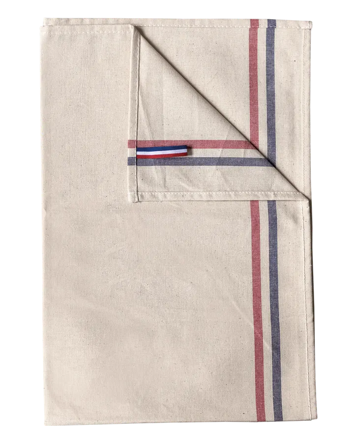 Spültuch, zwei Streifen „Origine France garantie“ Natural
