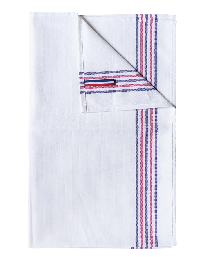 Spültuch mit 5 Streifen „Origine France garantie“ White