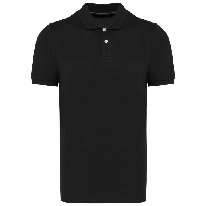 Herren-Kurzarm-Polohemd Supima® Black