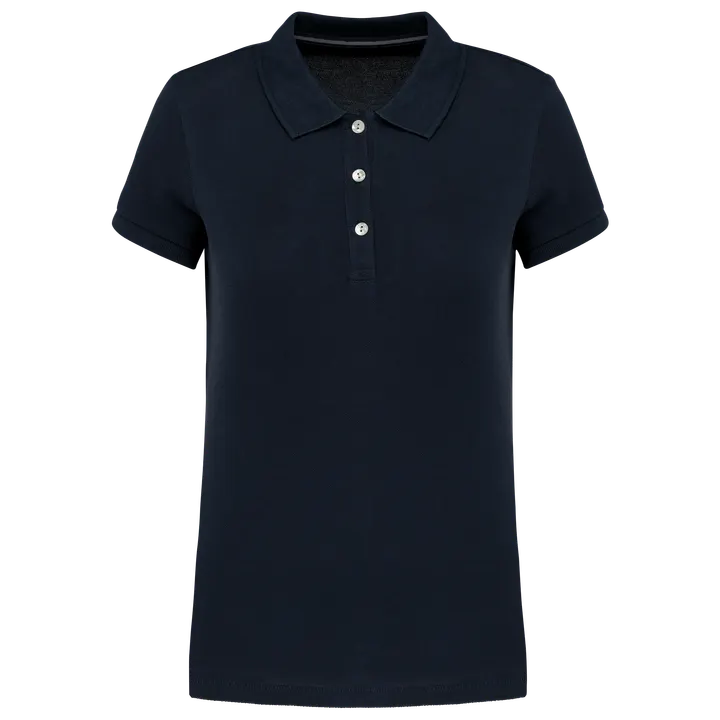 Damen-Kurzarm-Polohemd Supima® Navy
