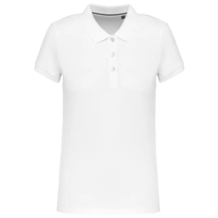Damen-Kurzarm-Polohemd Supima® White