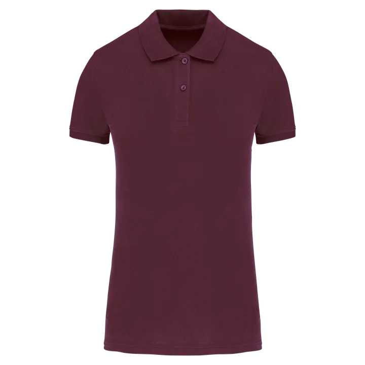 Piqué-Polohemd Bio180 für Damen Wine