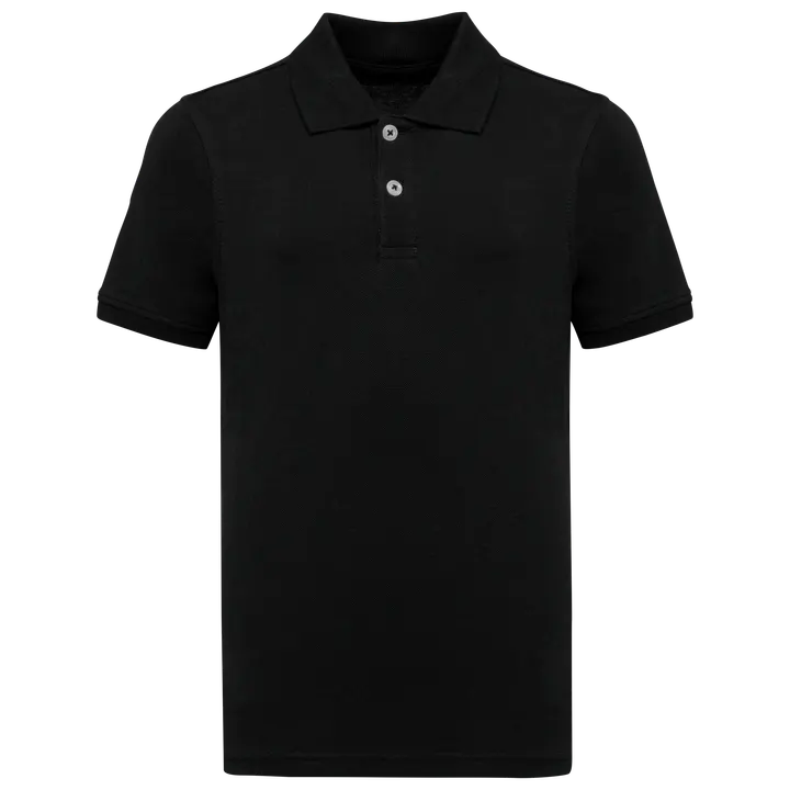 Piquépolohemd Bio180 Kind Black
