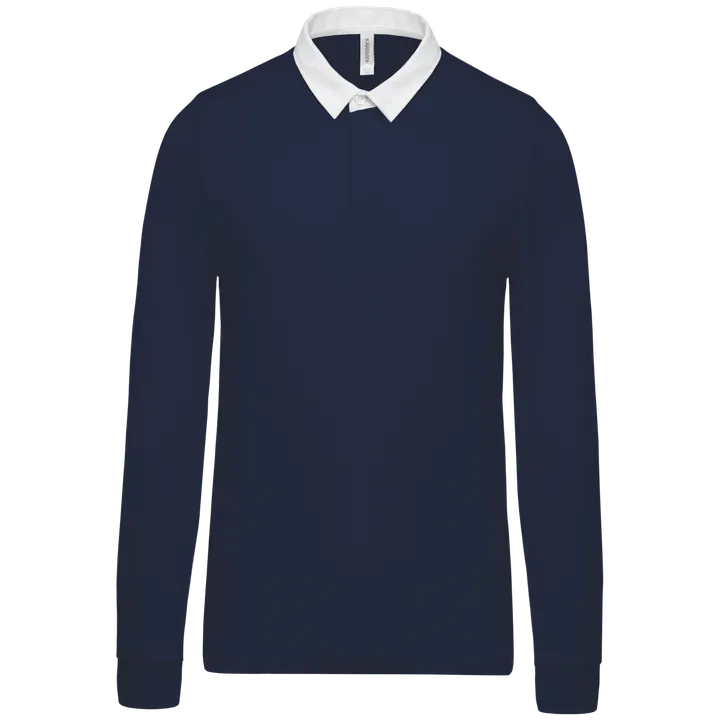 Rugby-Polohemd Navy / White
