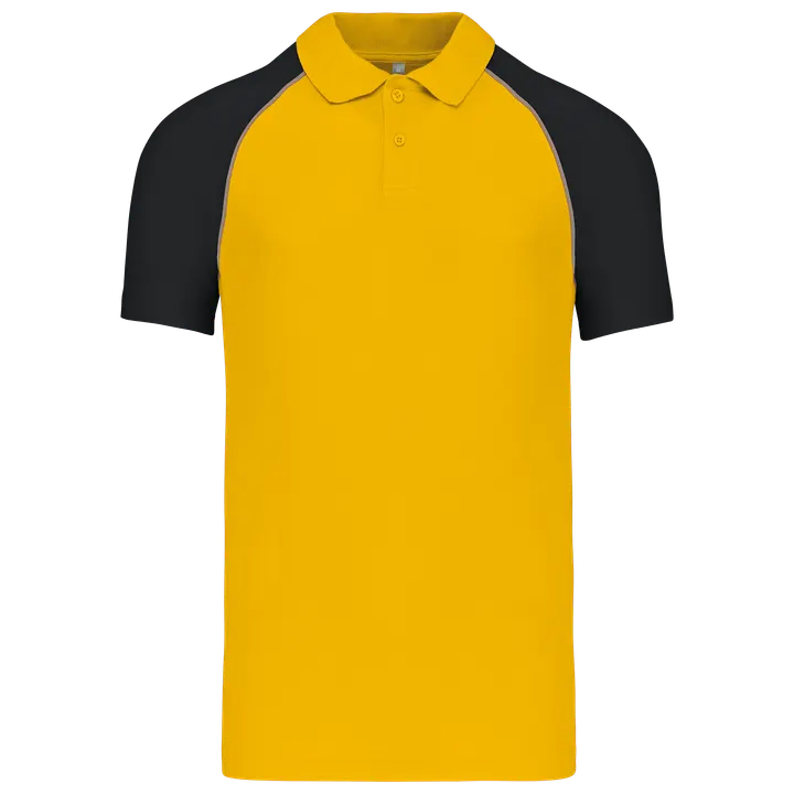 Baseball > Kurzarm Poloshirt Yellow / Black